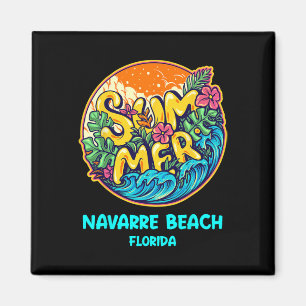 Navarre Beach Florida Zomer Vakantie Souvenir Hol Magneet