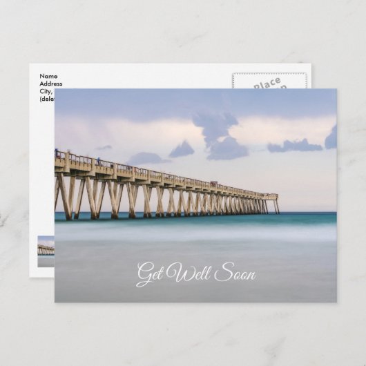 Navarre Beach Vissteiger Beterschap Briefkaart (Voorkant / Achterkant)