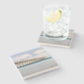 Navarre Beach Vist Pier Stenen Onderzetter (Zijkant)