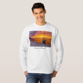 Navarre Florida Fire Sunset Long Sleeve Shirt (Voorkant volledig)