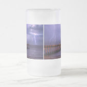 Navarre Florida Lightning Storm, gevist glasbier Matglas Bierpul (Center)