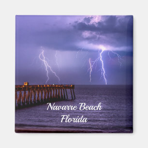 Navarre Florida Lightning Storm Magnet