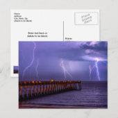 Navarre Florida Lightning Storm Post Kaart (Voorkant / Achterkant)