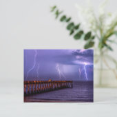 Navarre Florida Lightning Storm Post Kaart (Staand voorkant)