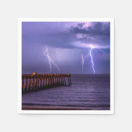 Navarre Florida Lightning Storm Servet (Voorkant)