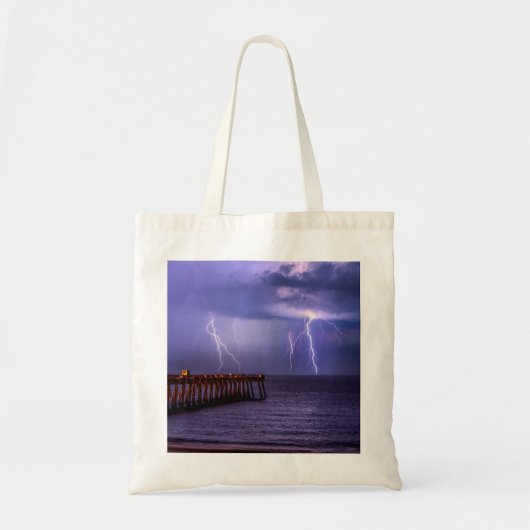 Navarre Florida Lightning Storm Tote Bag (Voorkant)