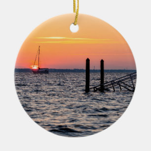 Navarre Florida Santa Rosa Sunrise Keramisch Ornament