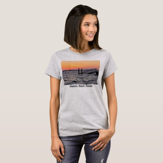 Navarre Florida Santa Rosa Sunrise T-Shirt (Voorkant volledig)