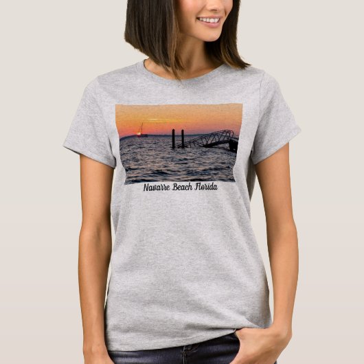 Navarre Florida Santa Rosa Sunrise T-Shirt (Voorkant)