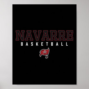 Navarre Raiders Logo Sketll Hs Poster