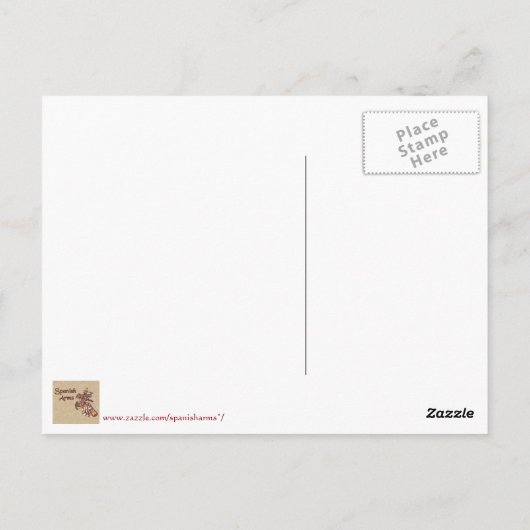 Navarro Ancestral Heraldic Shield Briefkaart (Achterkant)