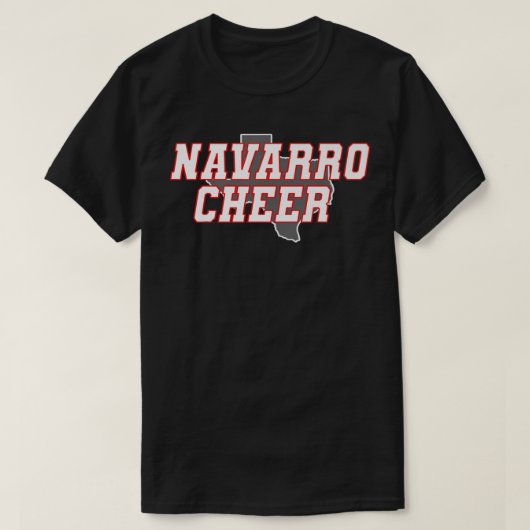Navarro Cheer Texas Logo Premium TShirt (Design voorkant)