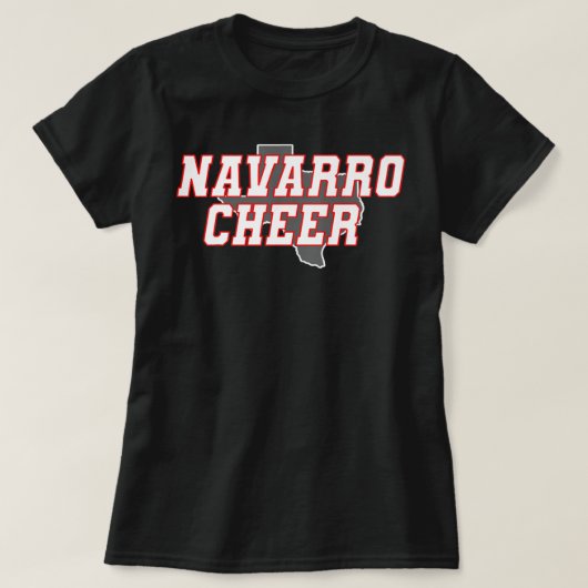Navarro Cheer Texas Logo Premium TShirt (Design voorkant)