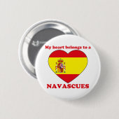 Navascues Ronde Button 5,7 Cm (Voorkant /achterkant)