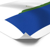 Navassa Island Vlag Poster Print (Hoek)