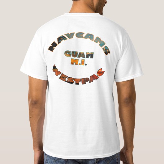 NAVCAMS WESTPAC GUAM M.I. T-SHIRT (Achterkant)
