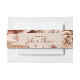 navelbandjes met bloemen uitnodigingen wikkel