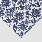 Navelblauw en wit vocht tissuepapier (Detail)