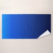 Navelblauwe ombaargradiënt badhanddoek (Badhanddoek)