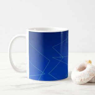 Navelblauwe ombaargradiënt koffiemok