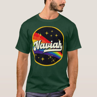 Naviah regenboog in ruimte stijl t-shirt