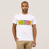 Navid periodiek table name shirt (Voorkant volledig)