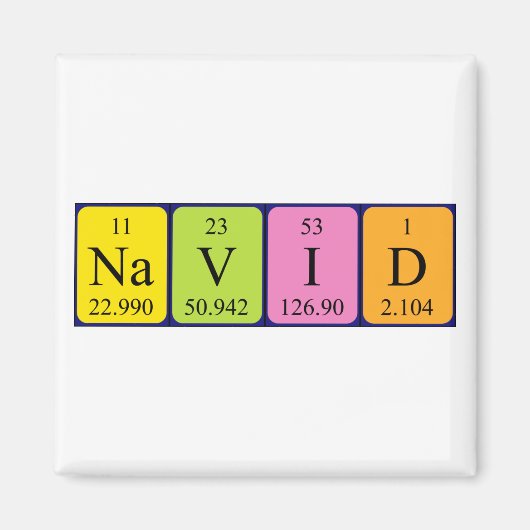 Navid periodieke table name magnet (Voorkant)