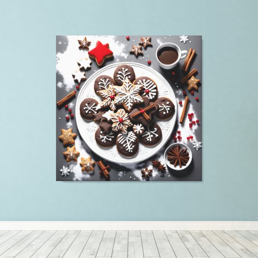 Navidad 1 - 001 canvas afdruk (Insitu (Houten vloer))