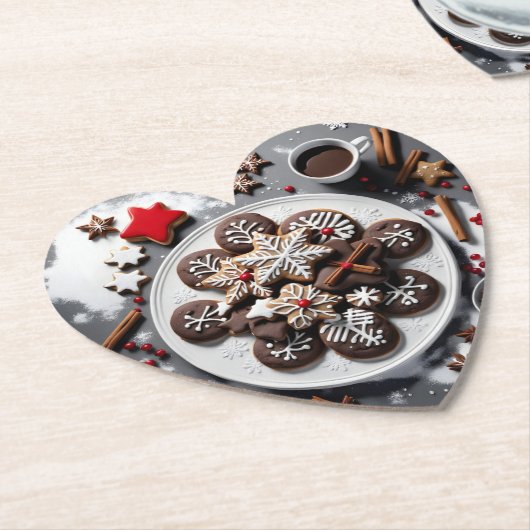 navidad 1 - 001 kartonnen onderzetters (Gekanteld)