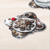 navidad 1 - 001 kartonnen onderzetters (Gekanteld)