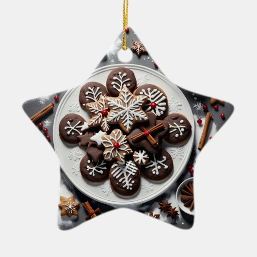 Navidad 1 - 001 keramisch ornament (Voorkant)