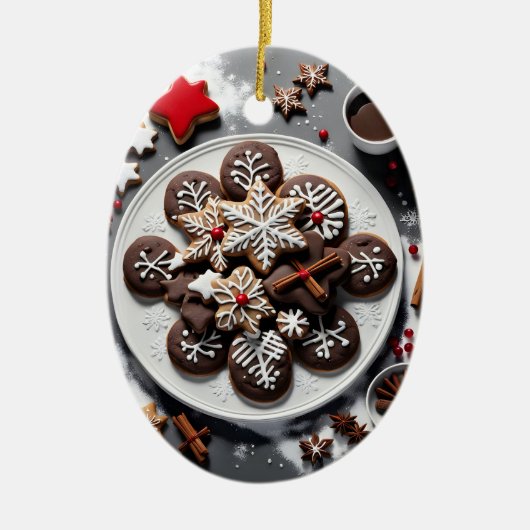 Navidad 1 - 001 keramisch ornament (Voorkant)