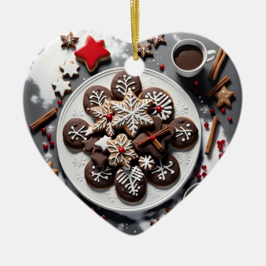 Navidad 1 - 001 keramisch ornament (Voorkant)