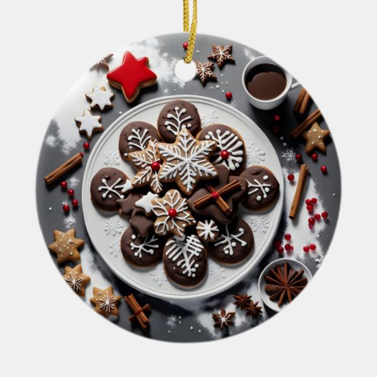 Navidad 1 - 001 keramisch ornament (Voorkant)