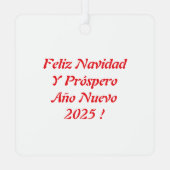 Navidad 1 - 001 metalen ornament (Achterkant)