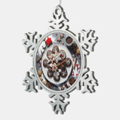 Navidad 1 - 001 tin sneeuwvlok ornament (Rechts)