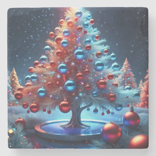 Navidad 1 - 002 stenen onderzetter (Voorkant)