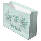 Navidad Angel Cutout Large Cadeautasje (Voorkant Gekanteld)