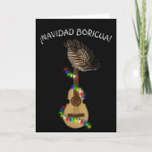 Navidad Boricua Cuatro Puertorriqueno Bedankkaart (Voorkant)