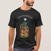 Navidad Boricua Puerto Rico Merry Xmas T-shirt (Voorkant)