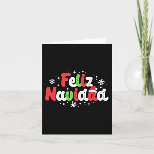 Navidad Matching Familie Spaans Kerstmis Mexicaan Kaart (Voorkant)