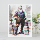 Navidad Punk (Santa pared). Kaart (Staand voorkant)