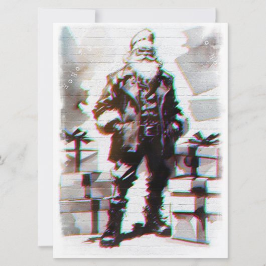 Navidad Punk (Santa pared). Kaart (Voorkant)