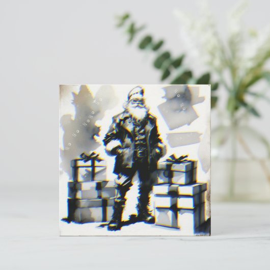 Navidad Punk (Santa postal). Kaart (Staand voorkant)