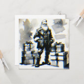 Navidad Punk (Santa postal). Kaart (Voorkant / Achterkant in situ)