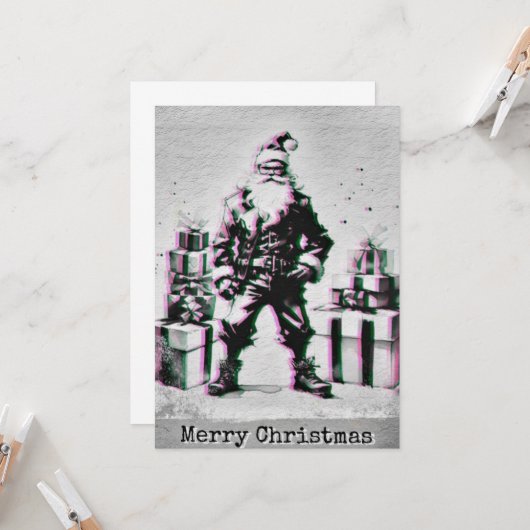 Navidad Punk (Santa Rosa). Kaart (Voorkant / Achterkant in situ)