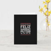 Navidad Putos Grappig Mexicaans Lelijk Kerstfeest Kaart (Gele Bloem)