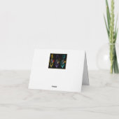 Navidad Reyes Magos estilo bordado Feestdagen Kaart (Achterkant)