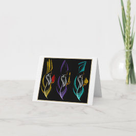 Navidad Reyes Magos estilo bordado Feestdagen Kaart