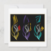 Navidad Reyes Magos estilo bordado Feestdagenkaart (Voorkant)